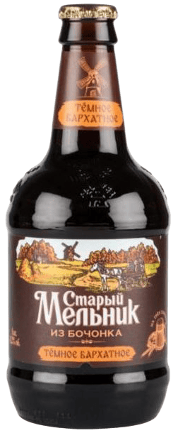 Пиво Старый мельник темное бархатное